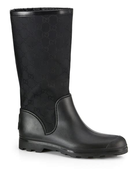 gucci black gg boots|all black gucci boots.